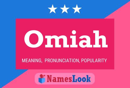 ملصق اسم Omiah