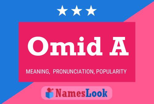 ملصق اسم Omid A