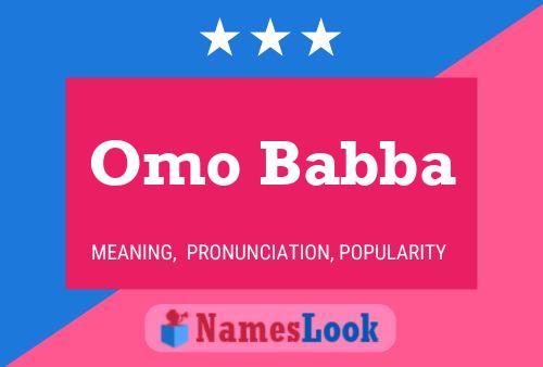 ملصق اسم Omo Babba