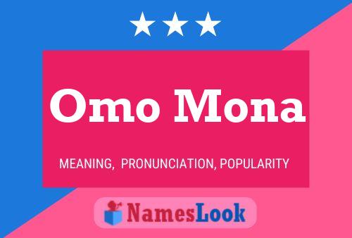 ملصق اسم Omo Mona