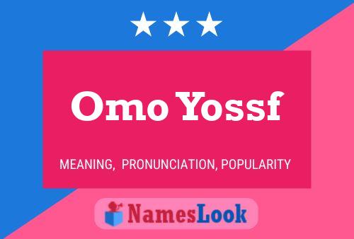 ملصق اسم Omo Yossf