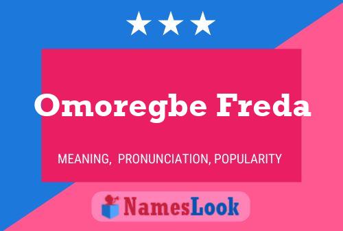 ملصق اسم Omoregbe Freda