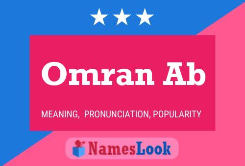 ملصق اسم Omran Ab