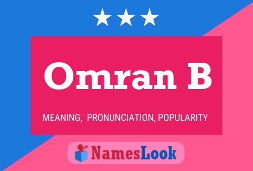 ملصق اسم Omran B