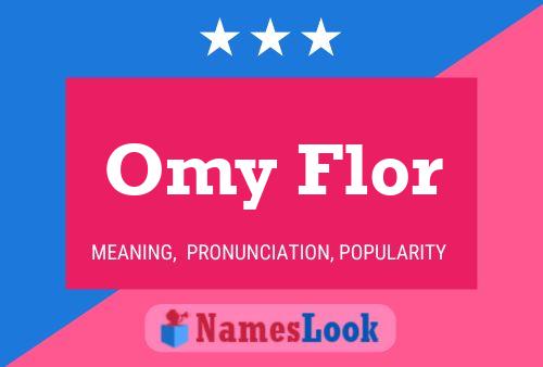 ملصق اسم Omy Flor