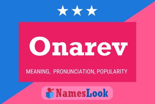 ملصق اسم Onarev