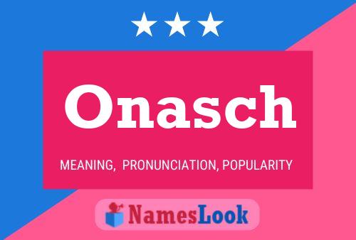 ملصق اسم Onasch