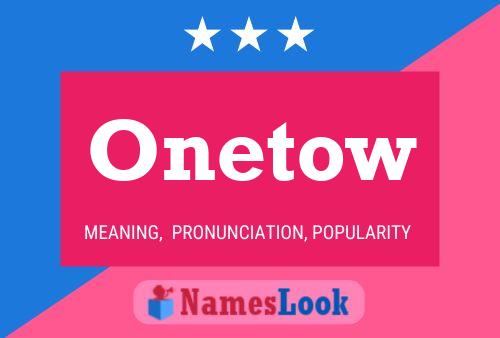 ملصق اسم Onetow