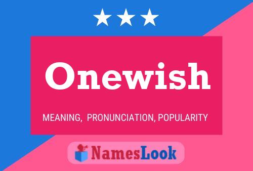 ملصق اسم Onewish