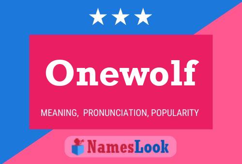 ملصق اسم Onewolf