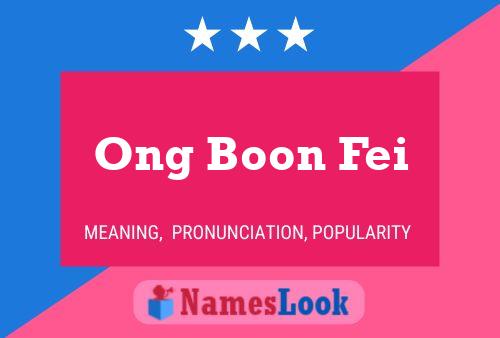 ملصق اسم Ong Boon Fei