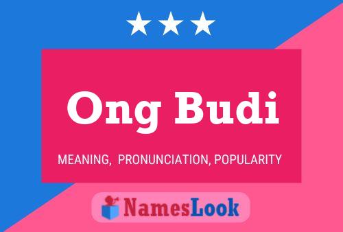 ملصق اسم Ong Budi