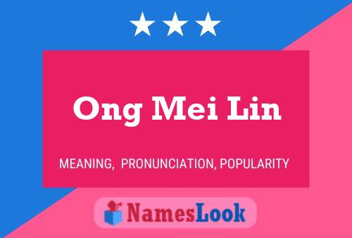 ملصق اسم Ong Mei Lin