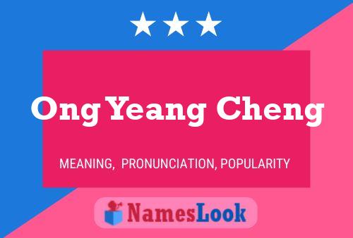 ملصق اسم Ong Yeang Cheng