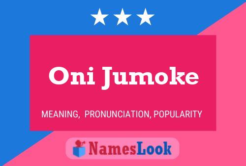 ملصق اسم Oni Jumoke