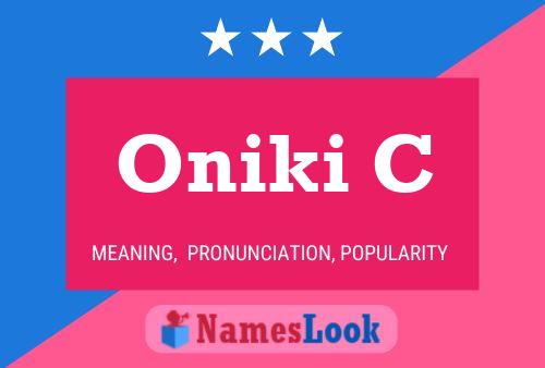 ملصق اسم Oniki C