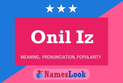 ملصق اسم Onil Iz