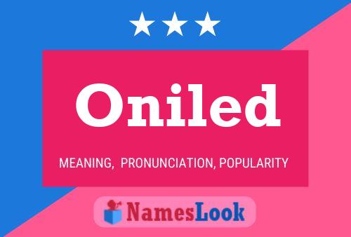 ملصق اسم Oniled