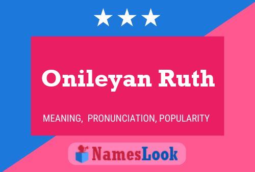 ملصق اسم Onileyan Ruth