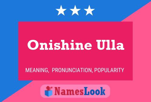 ملصق اسم Onishine Ulla