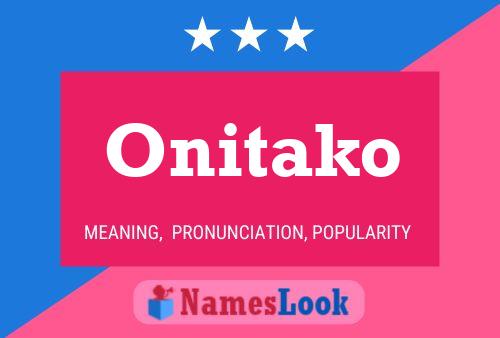 ملصق اسم Onitako