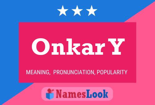 ملصق اسم Onkar Y