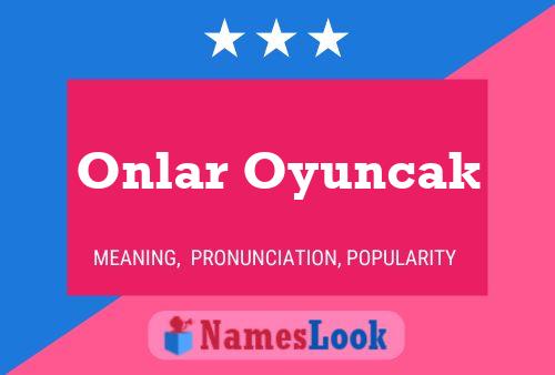 ملصق اسم Onlar Oyuncak