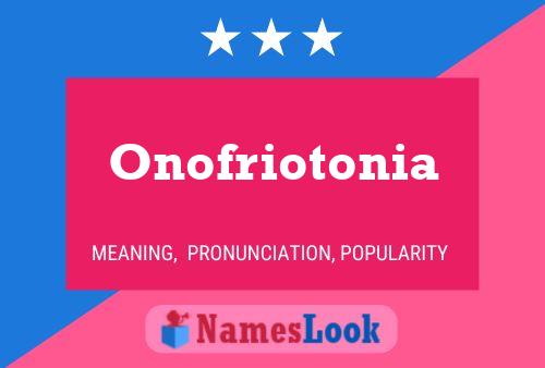 ملصق اسم Onofriotonia