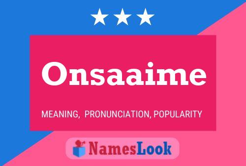 ملصق اسم Onsaaime