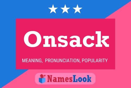 ملصق اسم Onsack