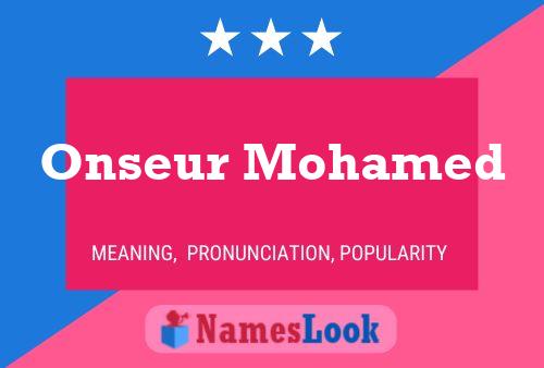 ملصق اسم Onseur Mohamed