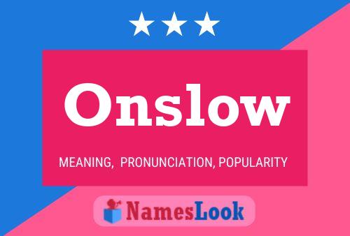 ملصق اسم Onslow