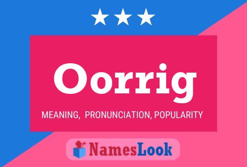 ملصق اسم Oorrig