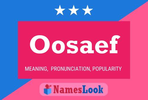 ملصق اسم Oosaef