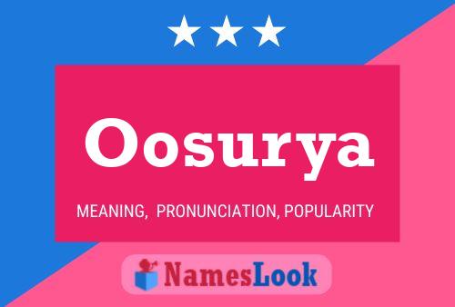 ملصق اسم Oosurya