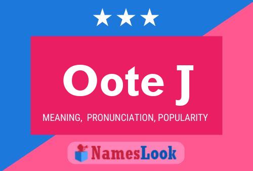 ملصق اسم Oote J