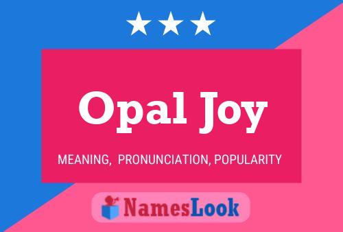 ملصق اسم Opal Joy