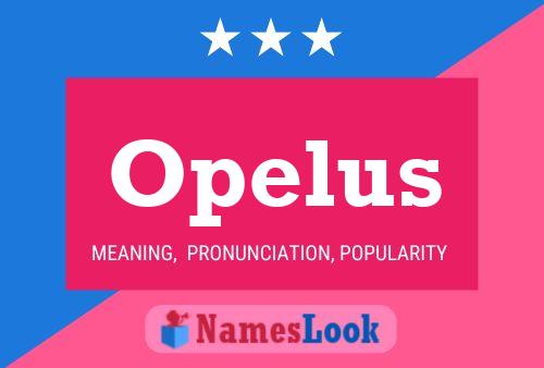 ملصق اسم Opelus