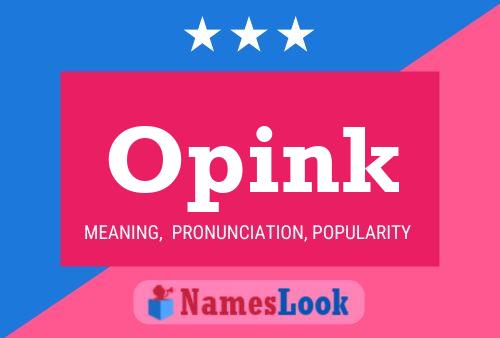 ملصق اسم Opink