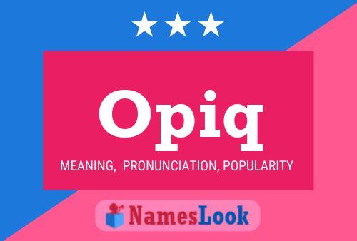 ملصق اسم Opiq