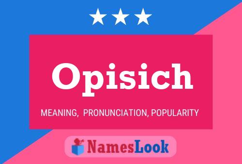 ملصق اسم Opisich