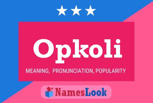 ملصق اسم Opkoli