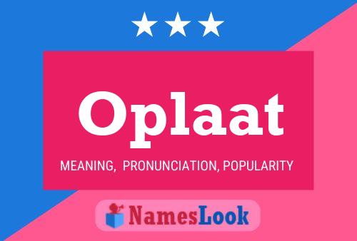 ملصق اسم Oplaat