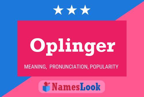 ملصق اسم Oplinger