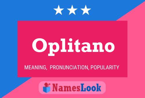 ملصق اسم Oplitano