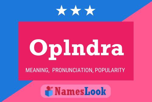 ملصق اسم Oplndra