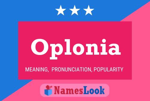 ملصق اسم Oplonia