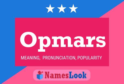 ملصق اسم Opmars