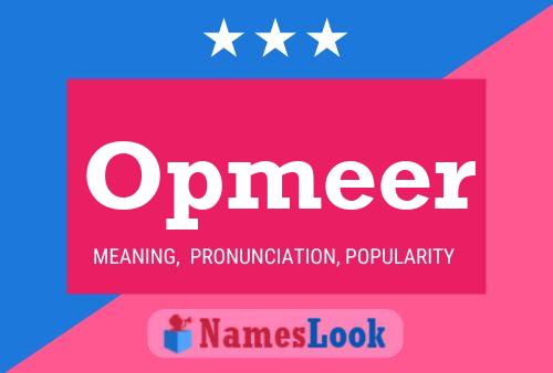 ملصق اسم Opmeer