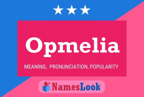 ملصق اسم Opmelia